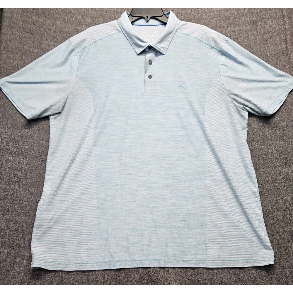 Tommy Bahama X 2 Palm Coast Pro IslandZone Golf Polo Men's XXL Coastal Nautical - Picture 12 of 16